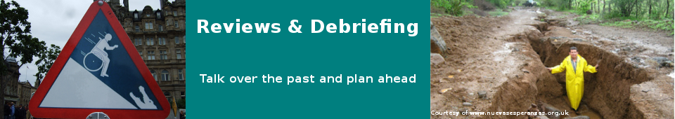 Reviews and Debriefing